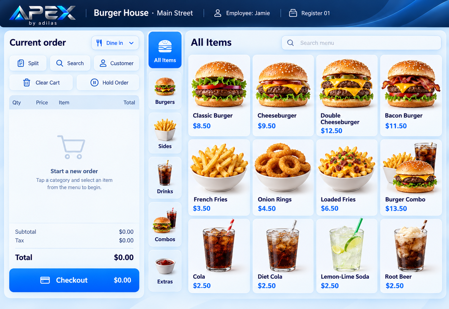 APEX Employee point of sale